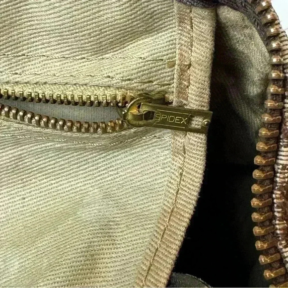 VINTAGE 1970s DIOR large Boston travel bag monogram cloth duffle brown - Picture 7 of 15